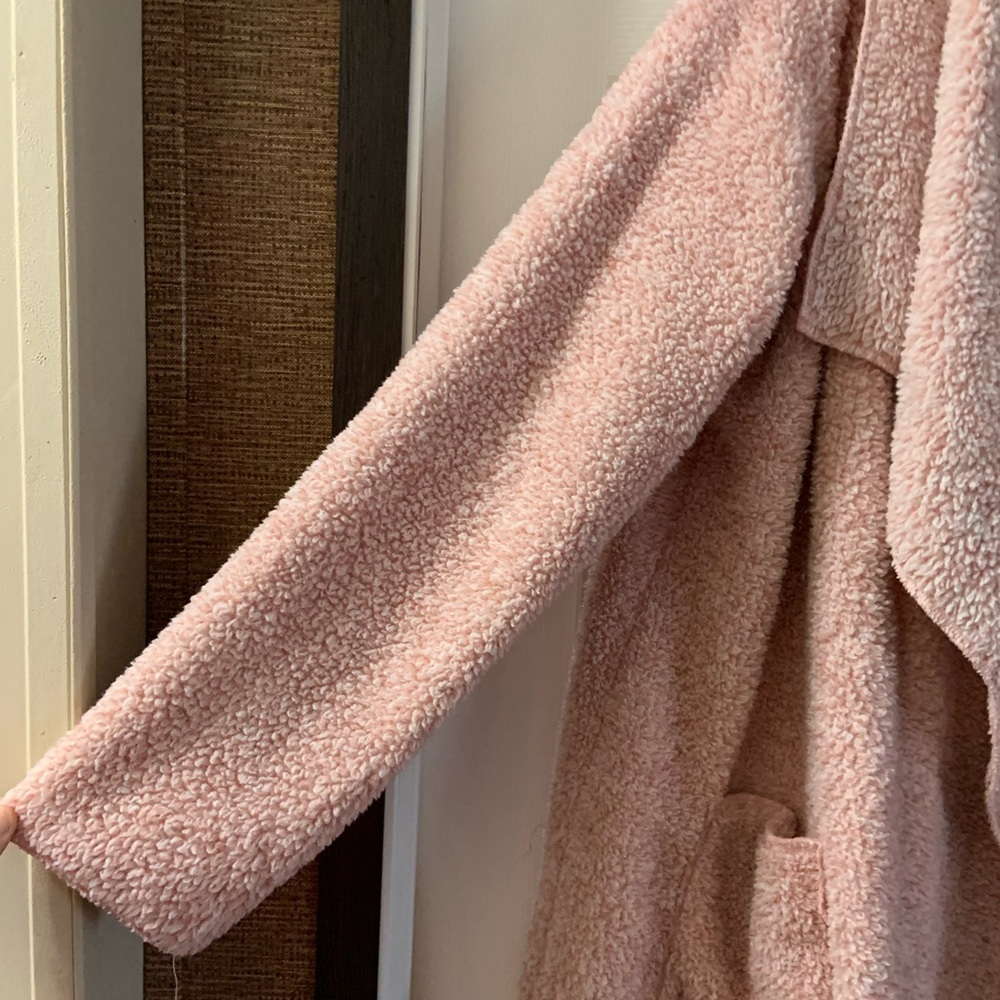 Hue Light Pink Sherpa Super Soft Cardigan L/XL - Picture 5 of 7